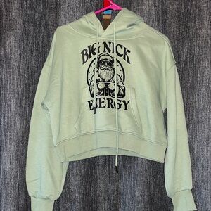 Energy Mint Cropped Hoodie